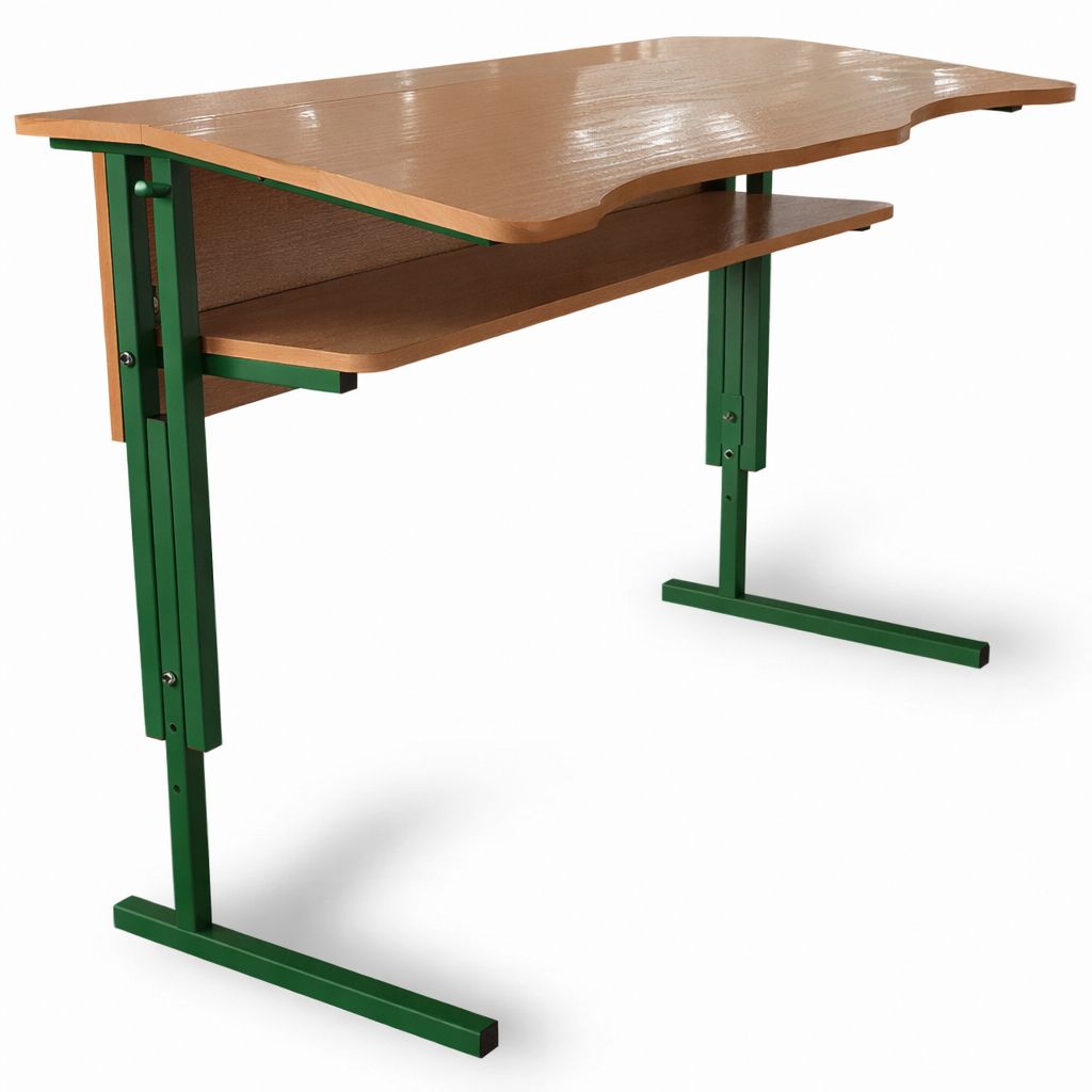 Стіл учнівський антисколіозний 2-місний з регулюванням висоти 1200х500х640/700/750 мм MEBLIX